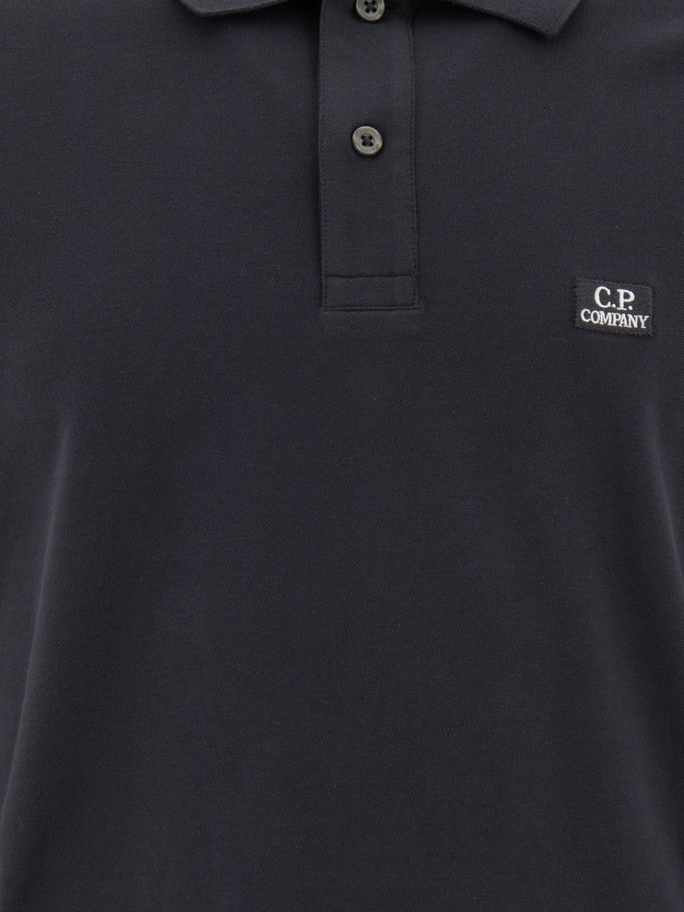 C.P. COMPANY Grey Stretch piquet polo shirt